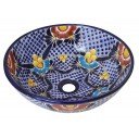 Talavera Vessel Sink Round  Cancun